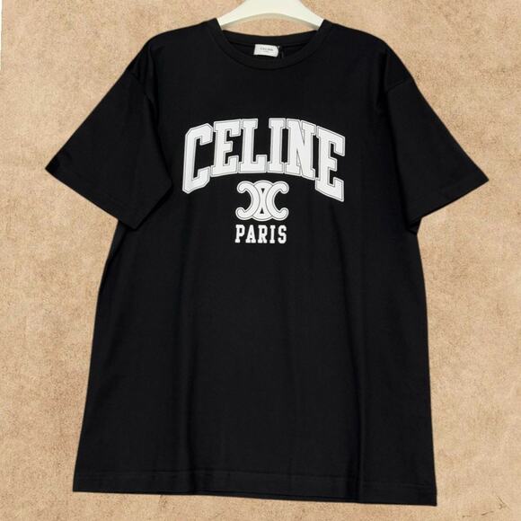 CELINE Women's Black Short Sleeve - Picture 1 of 3